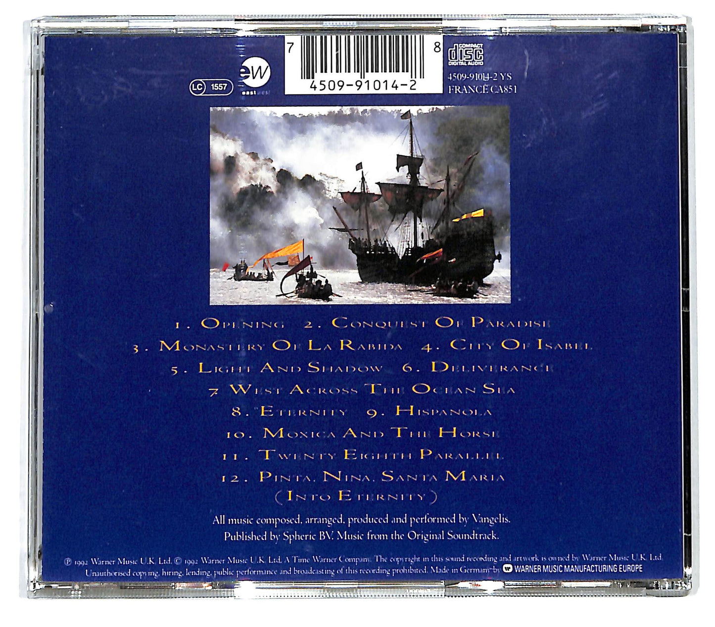EBOND Vangelis - 1492 - Conquest Of Paradise (Soundtrack) CD CD128711