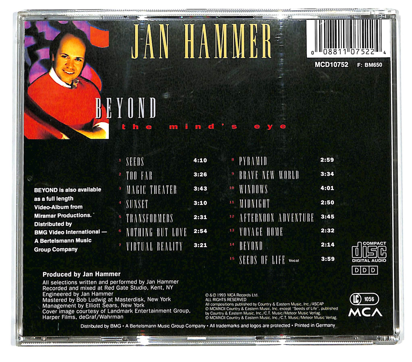 EBOND Jan Hammer - Beyond The Mind's Eye CD CD128725
