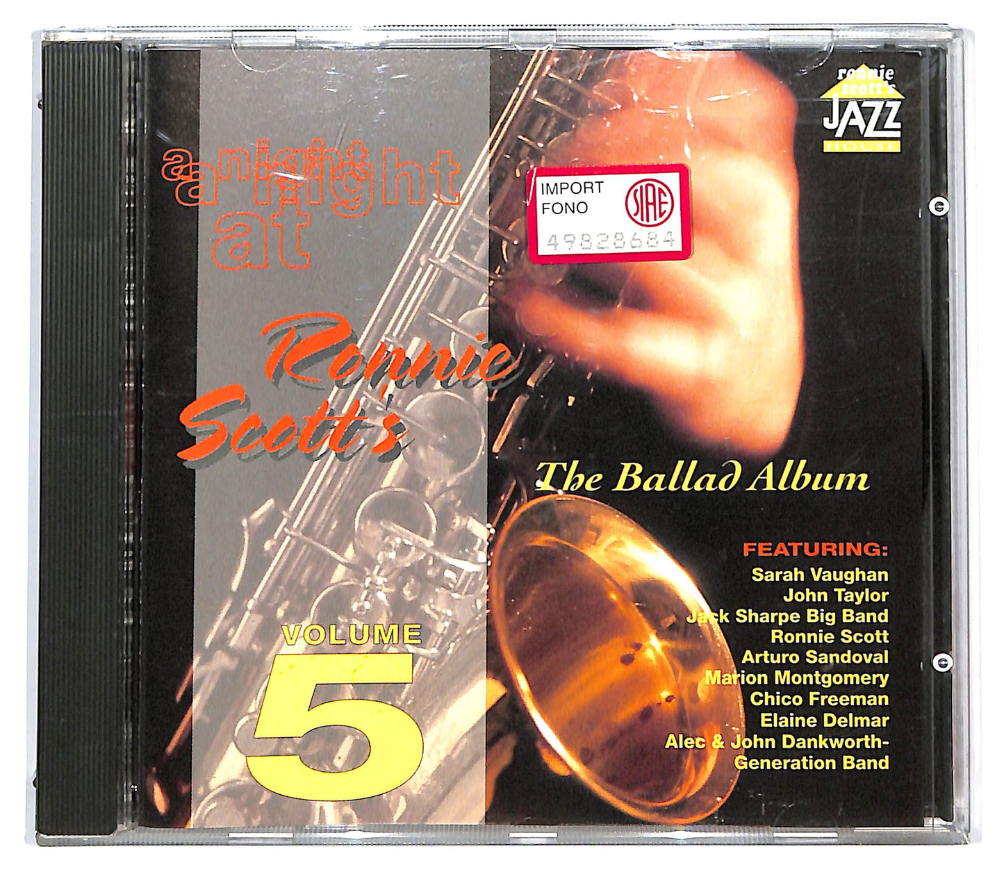 EBOND A Night At Ronnie Scott's Volume 5 - The Ballad Album CD CD128762