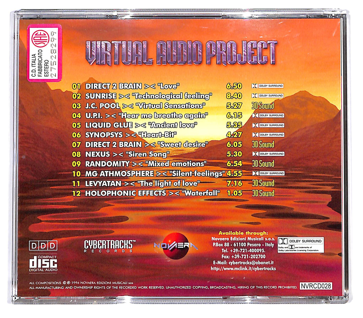 EBOND Virtual Audio Project - Love - Issue 19 CD CD128809