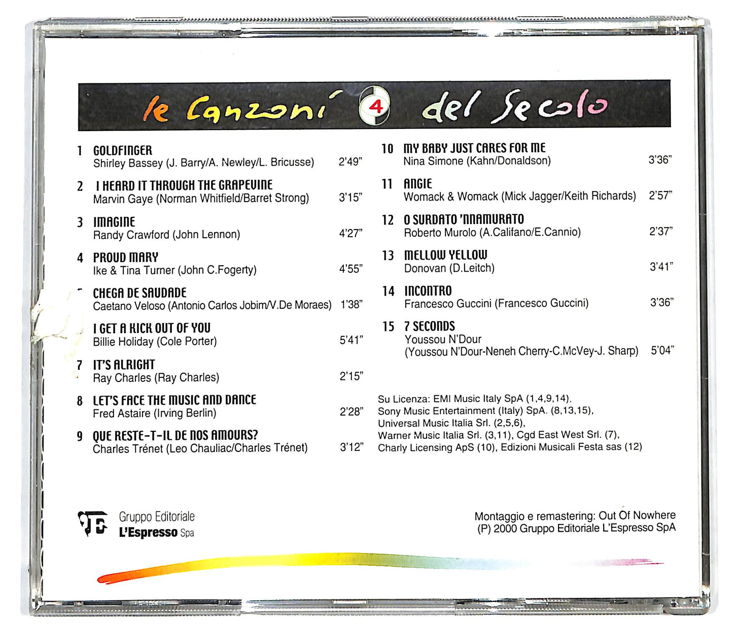 EBOND Various - Le Canzoni Del Secolo Vol 4 EDITORIALE CD CD129007