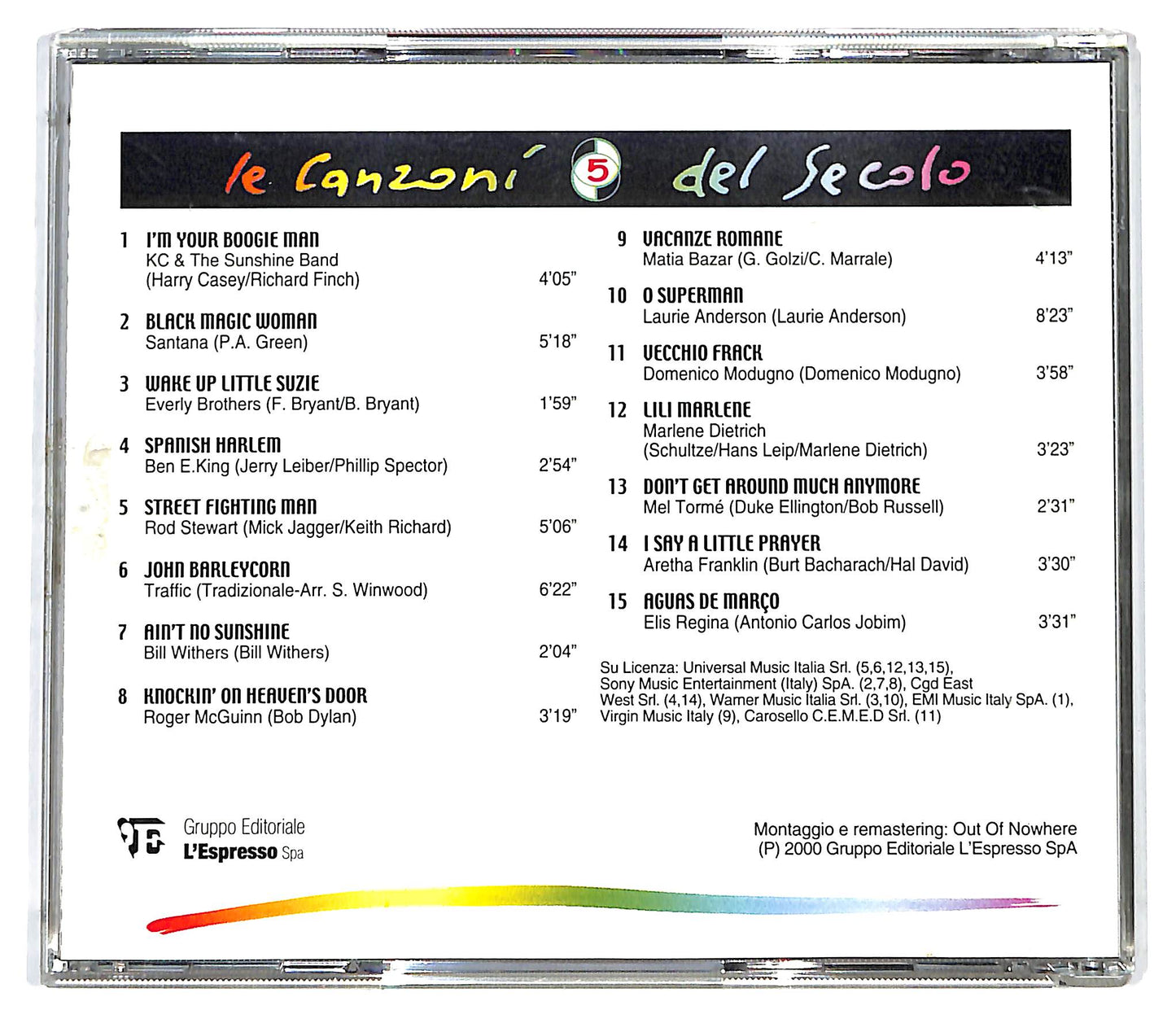 EBOND Various - Le Canzoni Del Secolo Vol 5 EDITORIALE CD CD129008