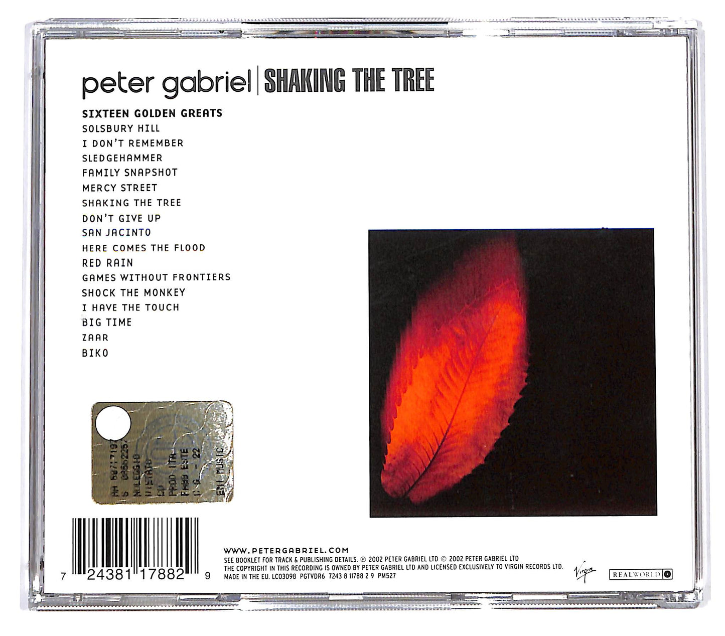 EBOND Peter Gabriel - Shaking The Tree: Sixteen Golden Greats CD CD129043
