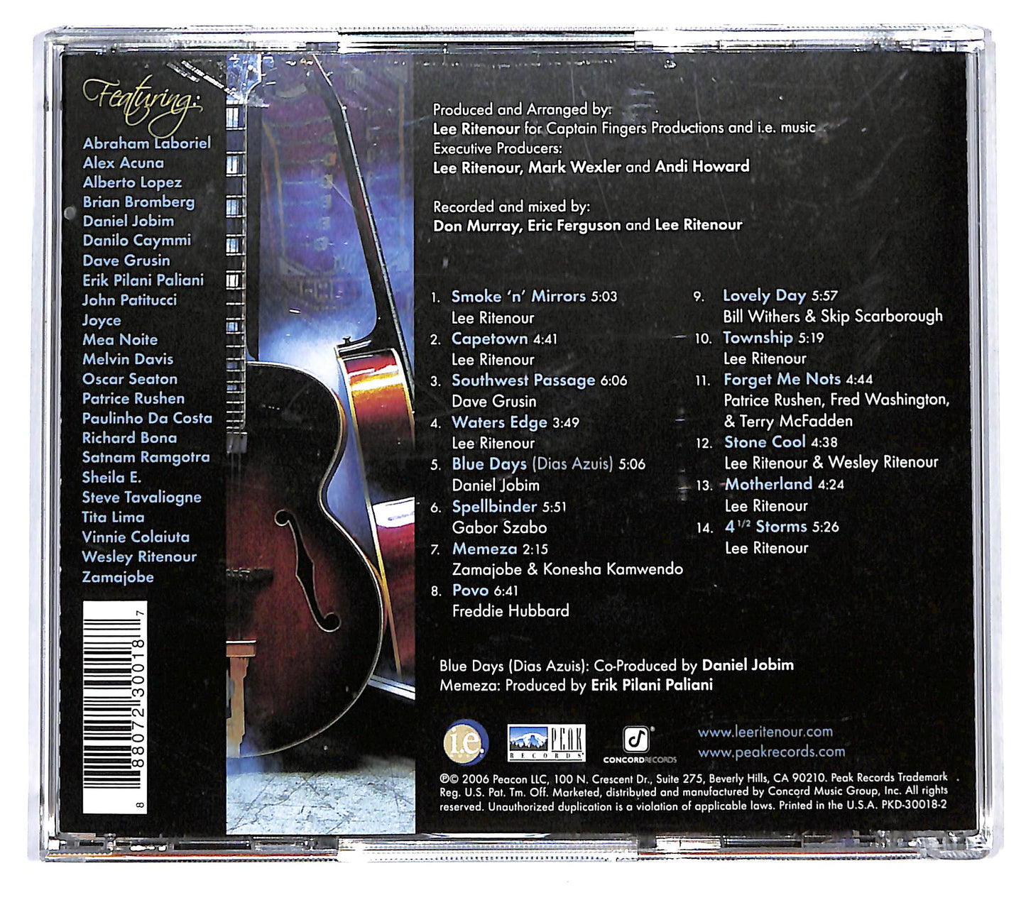 EBOND Lee Ritenour - Smoke 'N' Mirrors CD CD129302