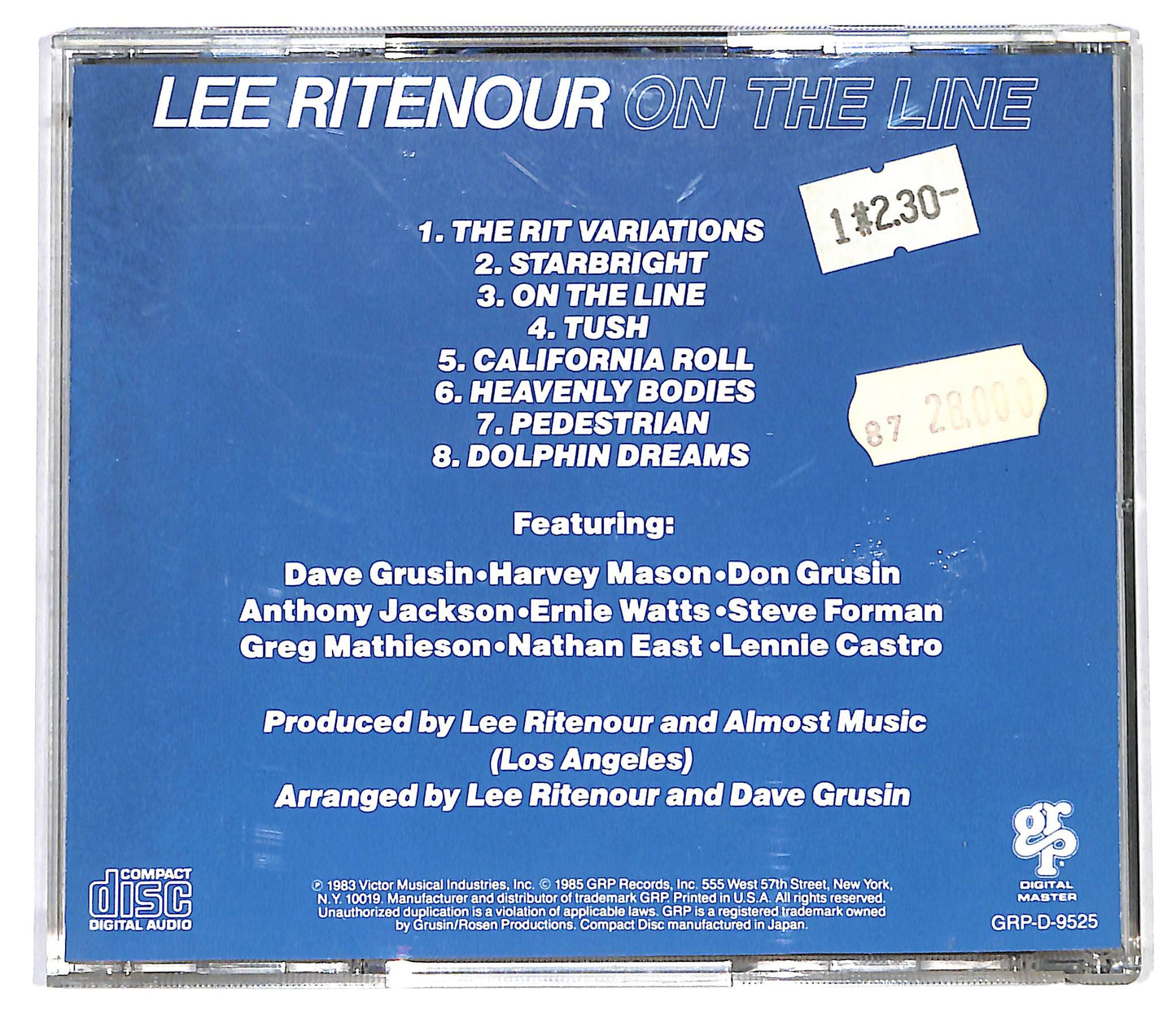 EBOND Lee Ritenour - On The Line CD CD129311