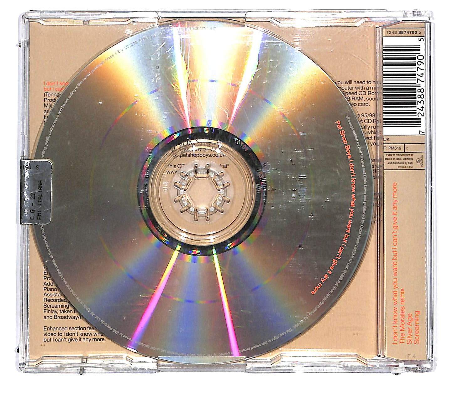 EBOND Pet Shop Boys - I Don't Know What You Want But I Can't Give It Any More CD CD129339