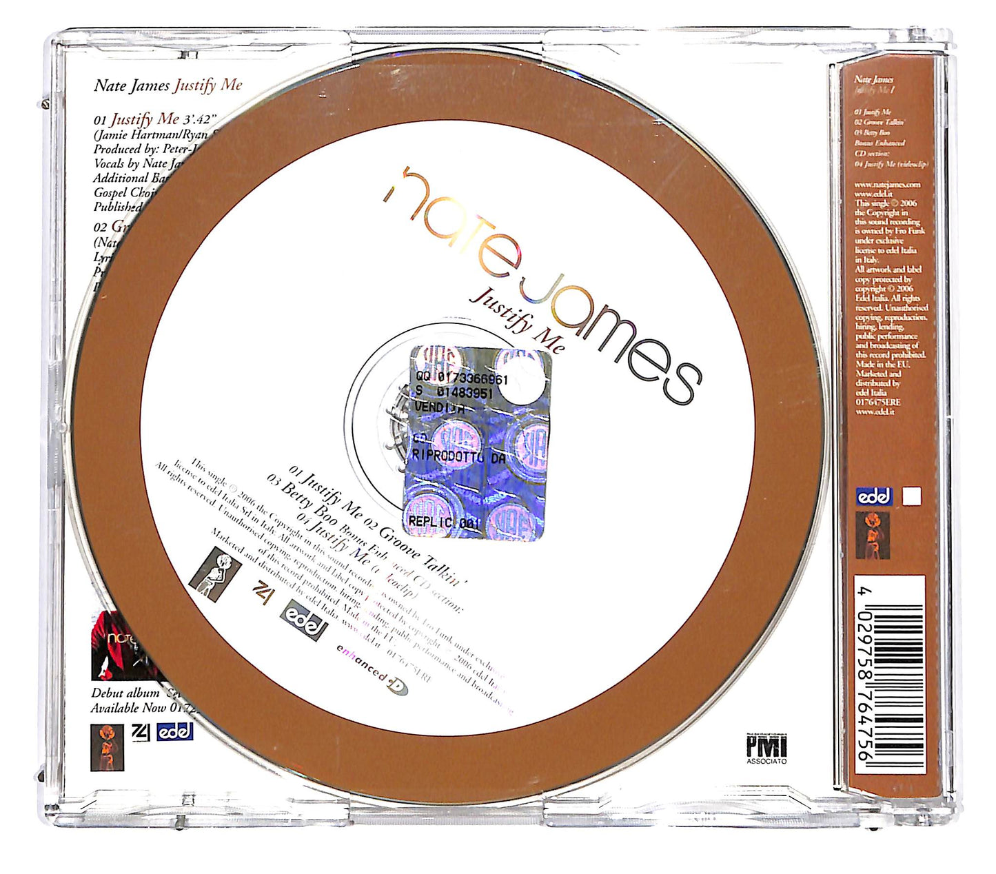 EBOND Nate James - Justify Me CD CD129357