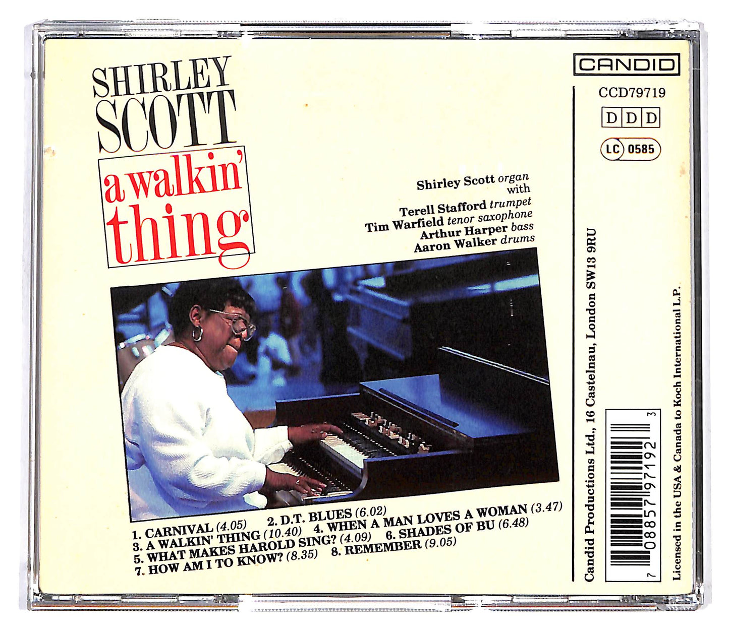 EBOND Shirley Scott - A Walkin' Thing CD CD129469