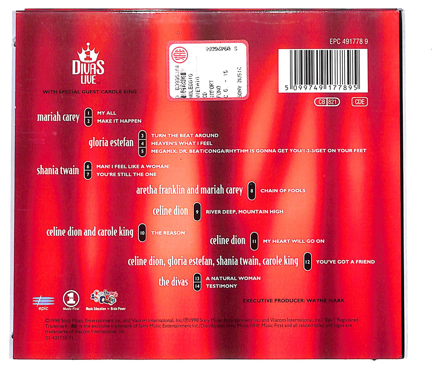 EBOND Divas - VH1 Divas Live DIGIPACK CD CD129535
