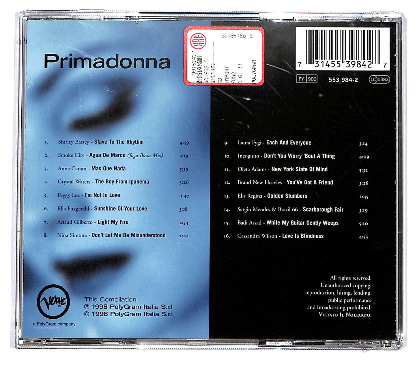 EBOND Various - Primadonna CD CD129668