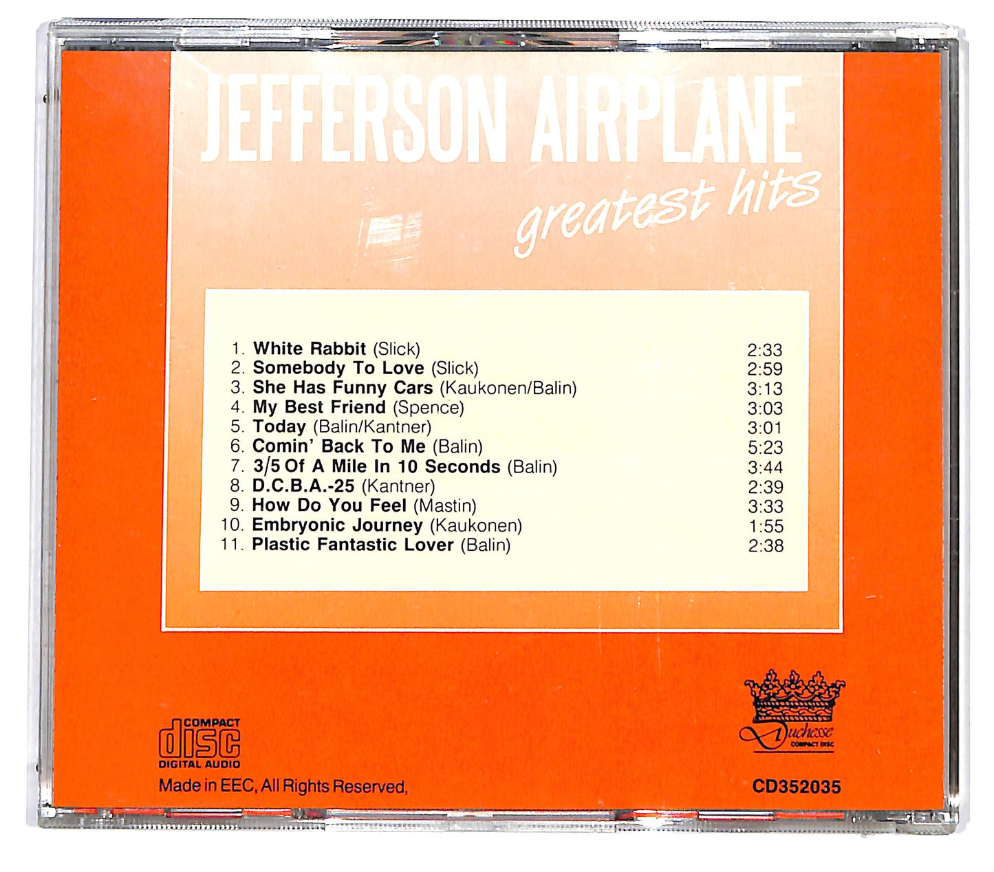 EBOND Jefferson Airplane - Greatest Hits CD CD129706