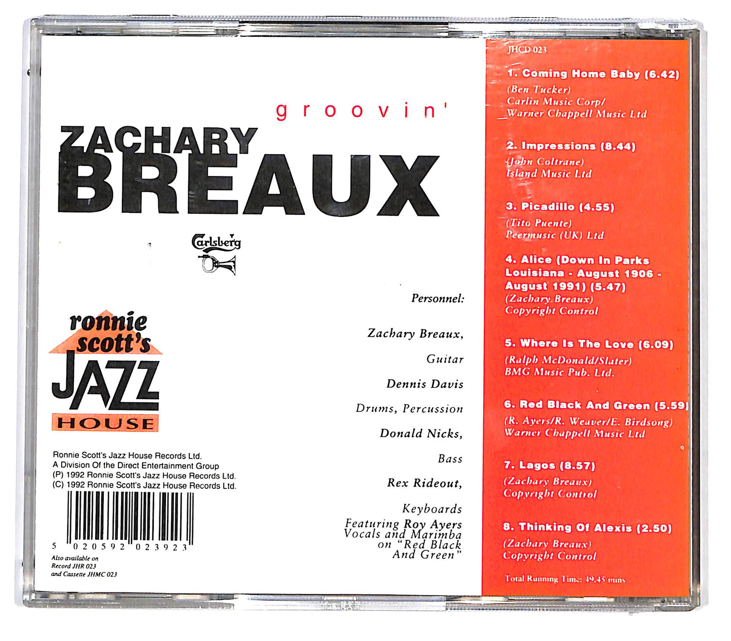 EBOND Zachary Breaux - Groovin' CD CD129709