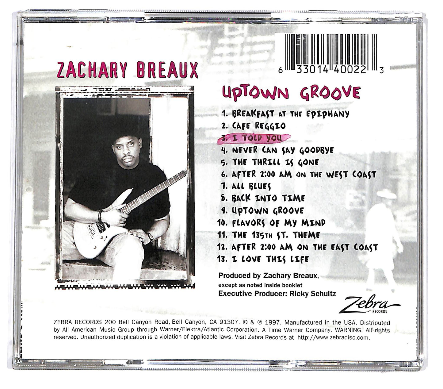 EBOND Zachary Breaux - Uptown Groove CD CD129713