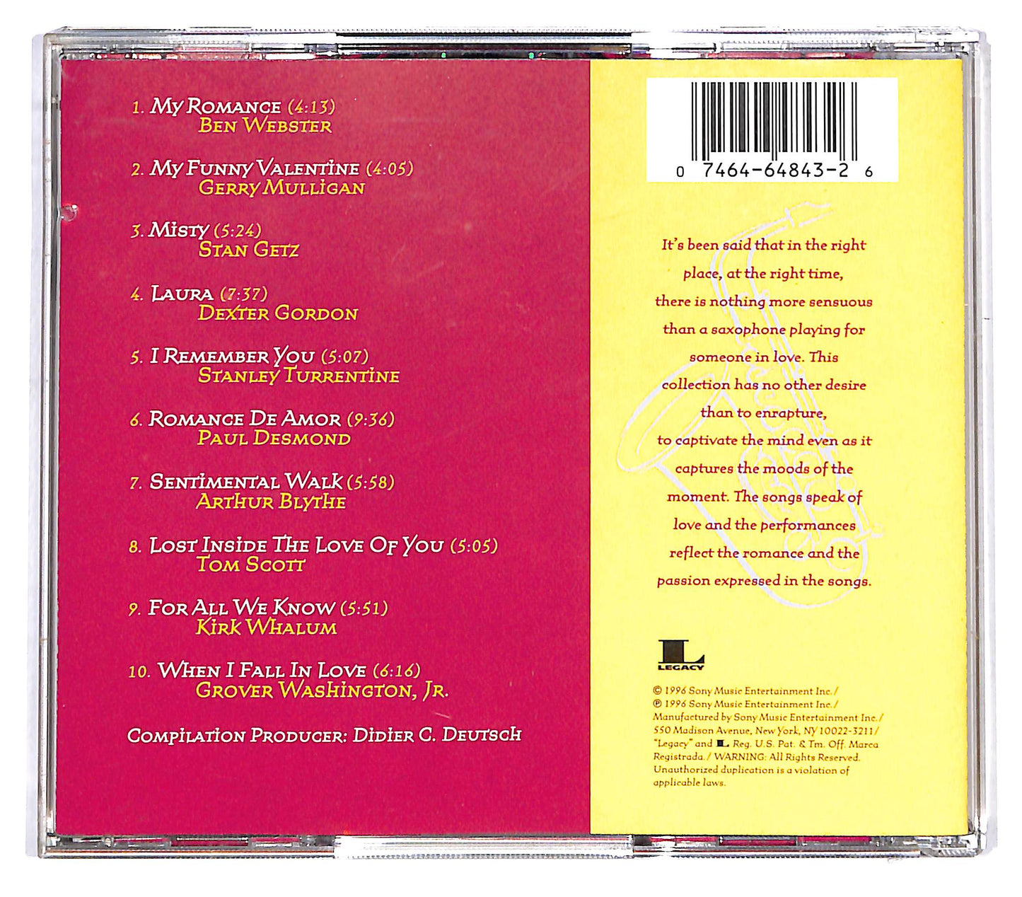 EBOND Various - Sax For Lovers CD CD129745