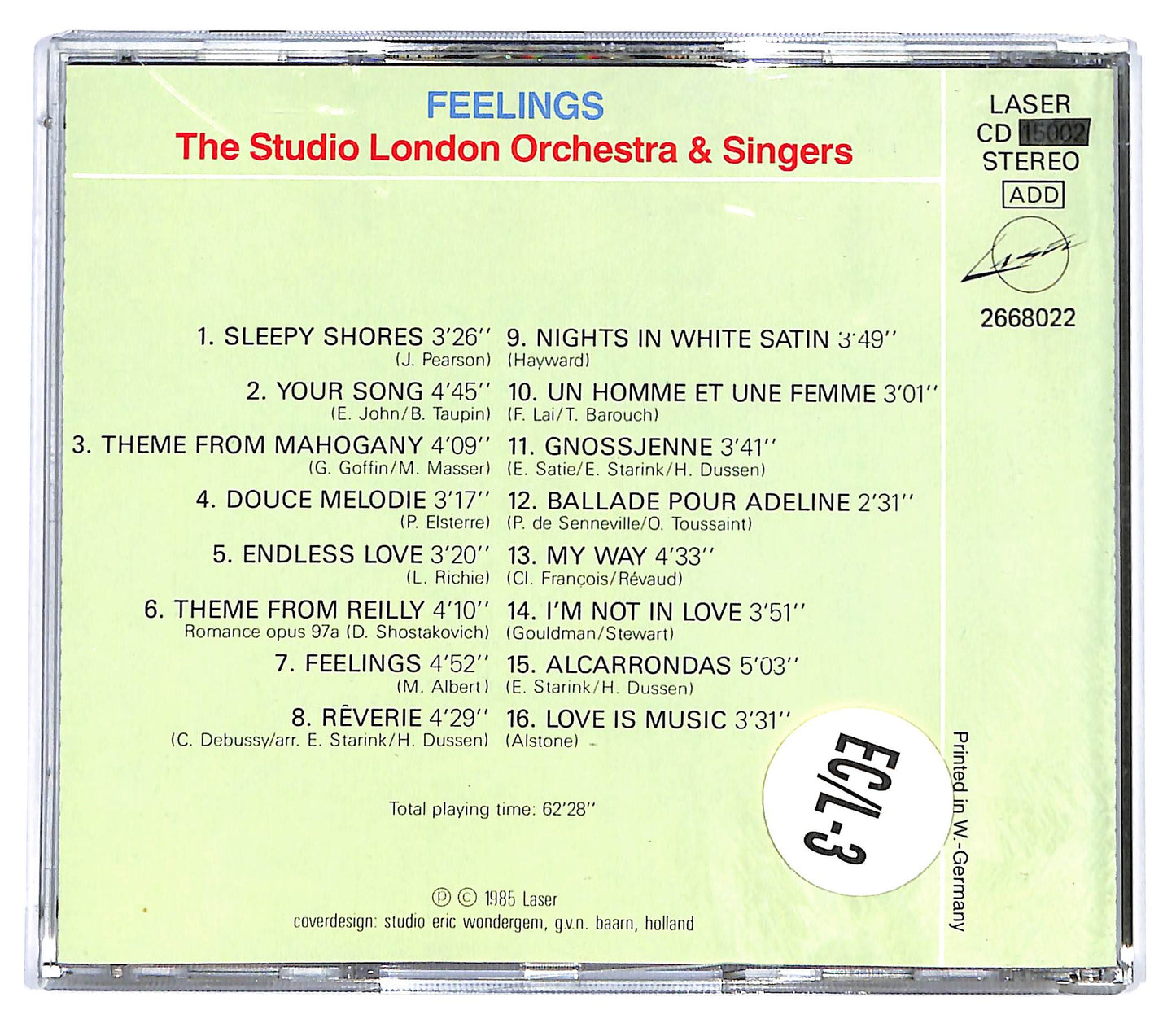 EBOND The Studio London Orchestra & Singers - Feelings CD CD129820