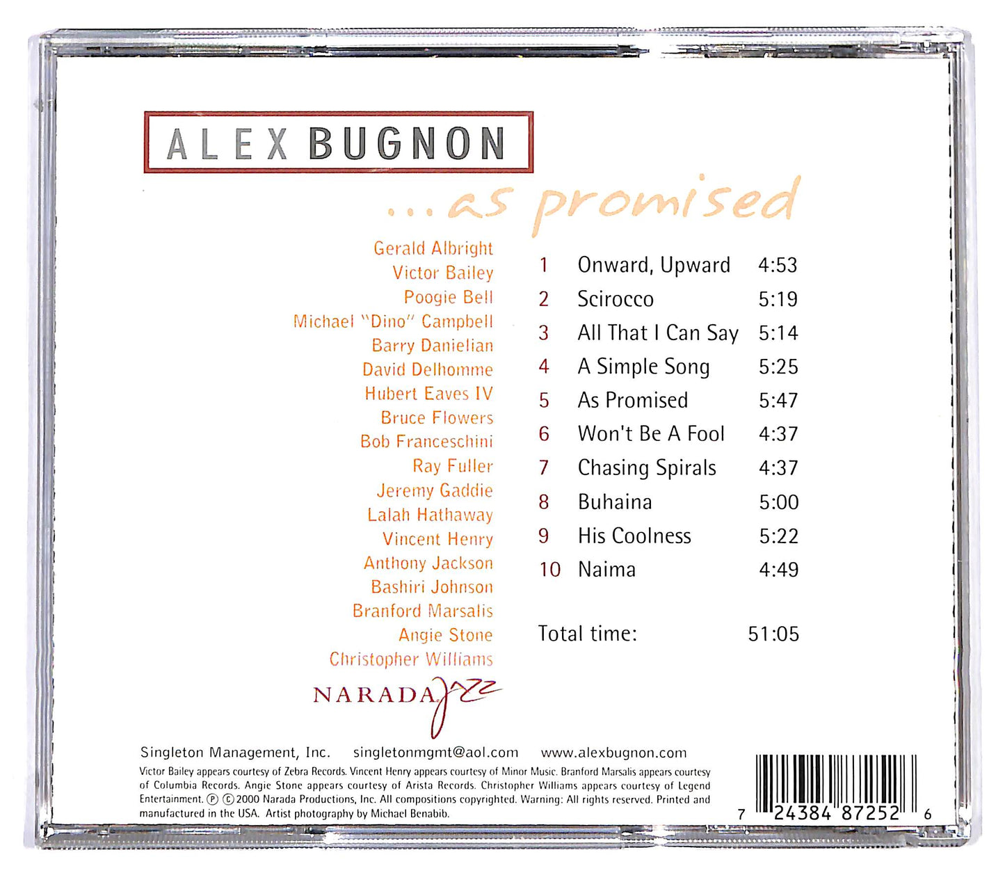 EBOND Alex Bugnon - ...As Promised CD CD129944