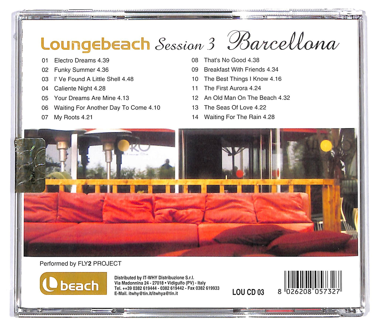 EBOND Fly2 Project - Loungebeach Session 3 Barcellona CD CD130026