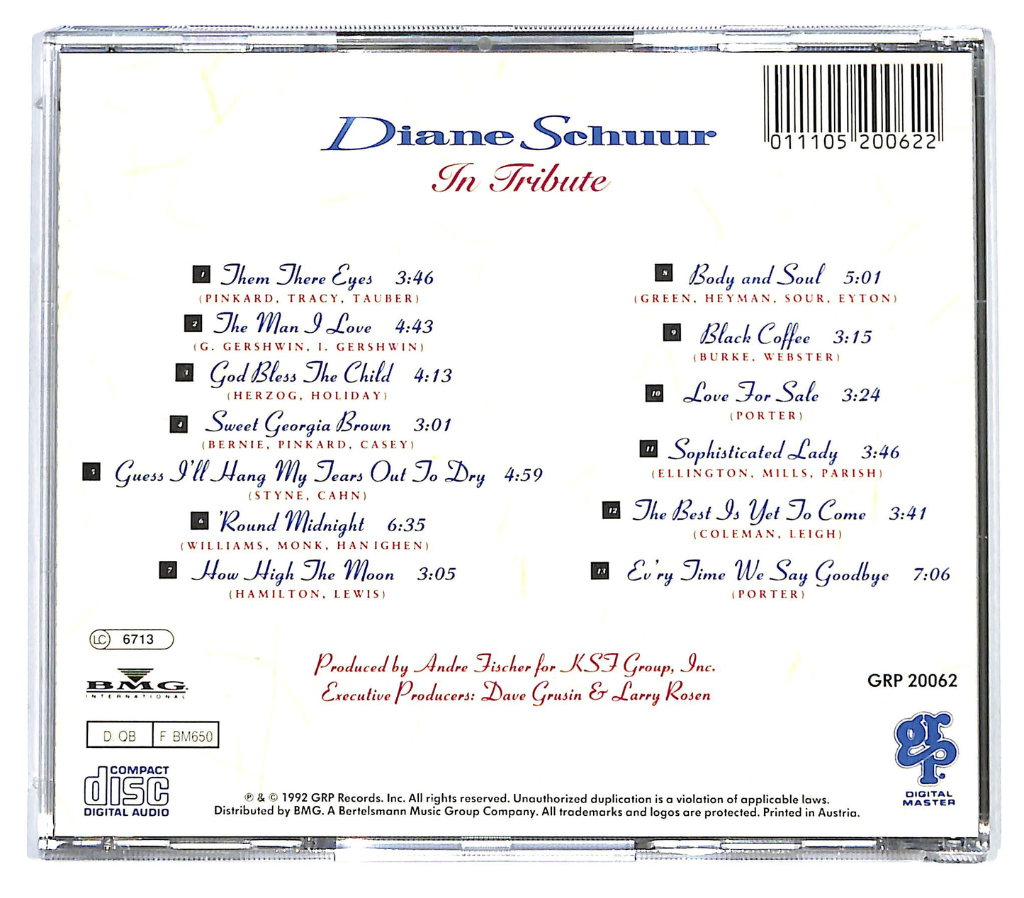 EBOND Diane Schuur - In Tribute CD CD130115