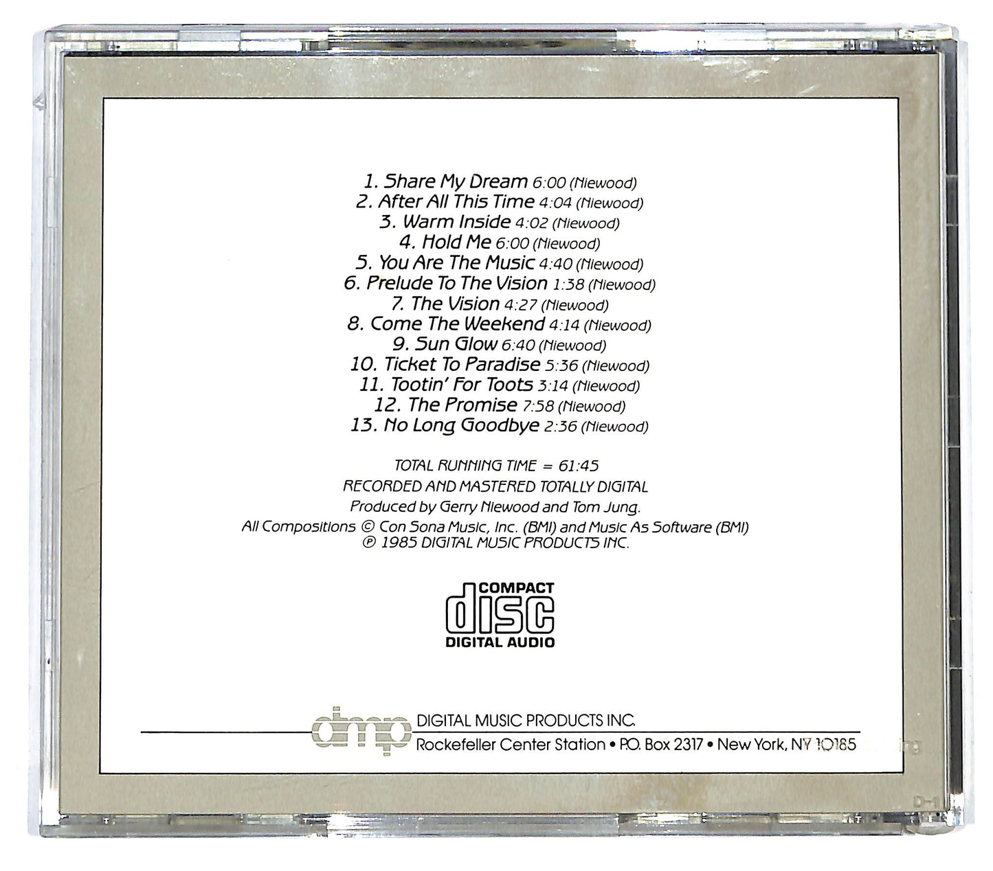 EBOND Gerry Niewood - Share My Dream CD CD130168