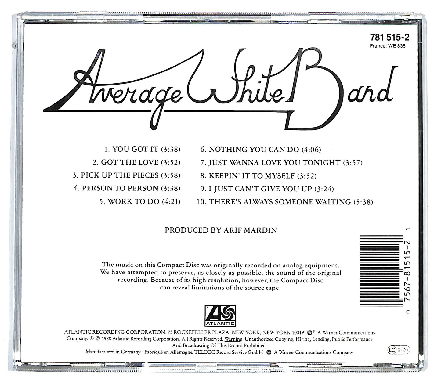 EBOND Average White Band - AWB CD CD130203