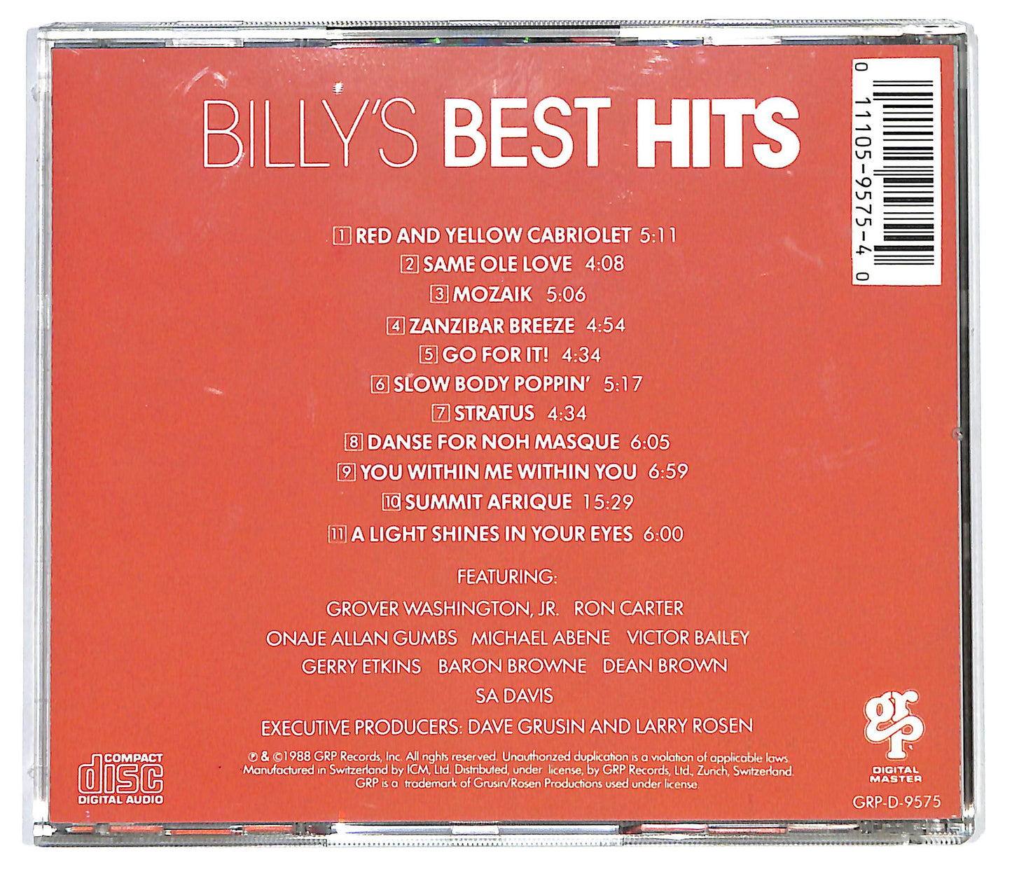 EBOND Billy Cobham - Billy's Best Hits CD CD130418