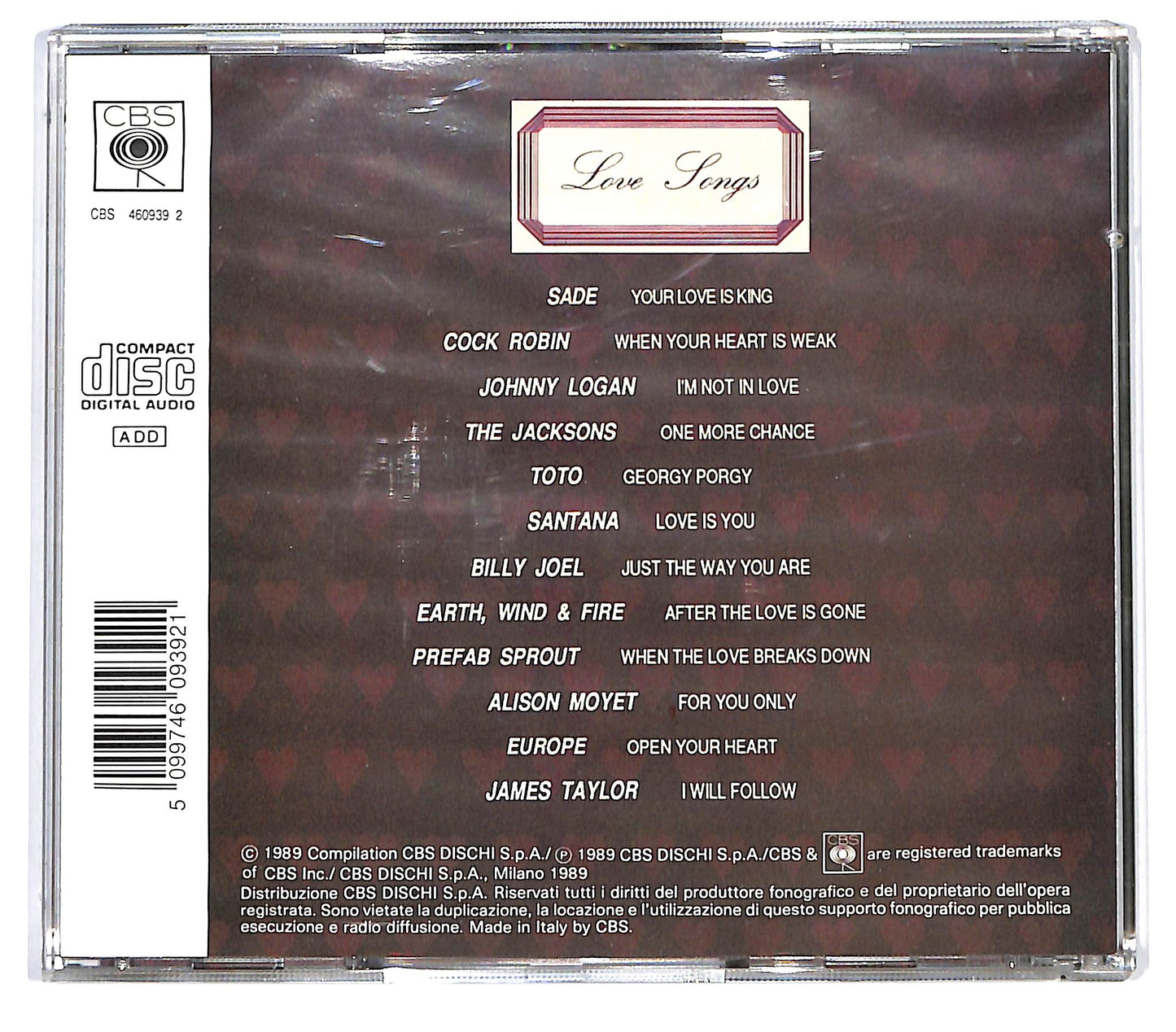 EBOND Various - Love Songs CD CD130509