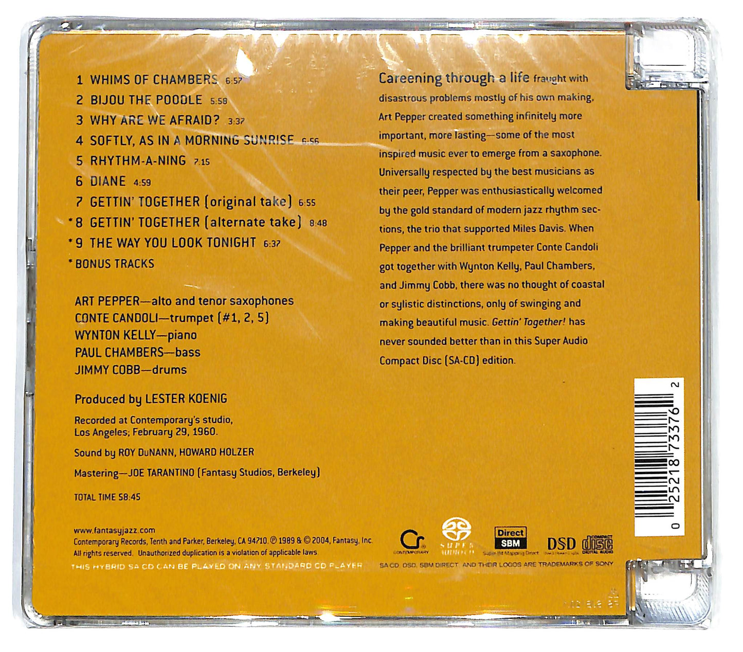 EBOND Art Pepper - Gettin' Together! CD CD130606