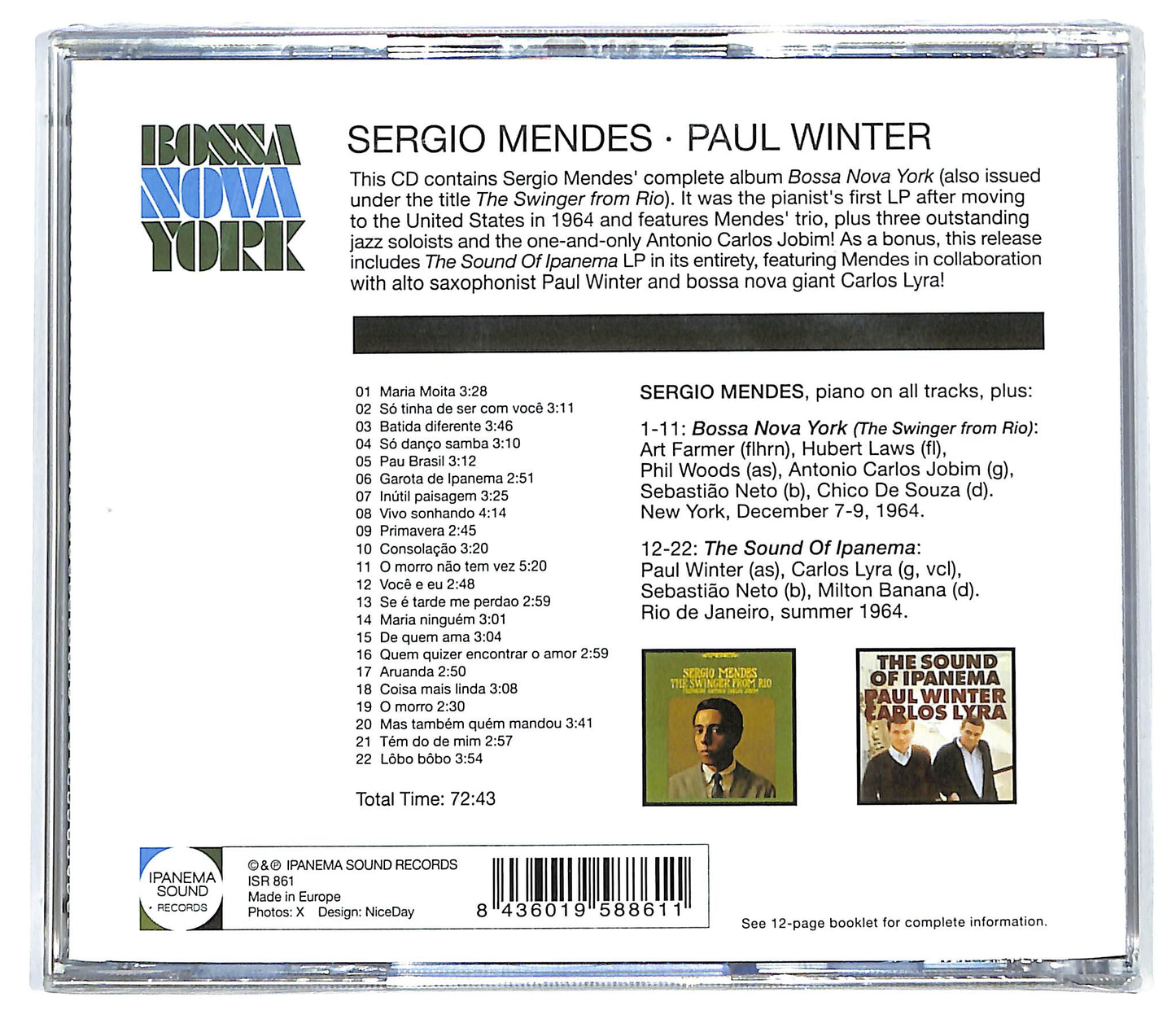 EBOND Sergio Mendes Trio - Bossa Nova York CD CD130607