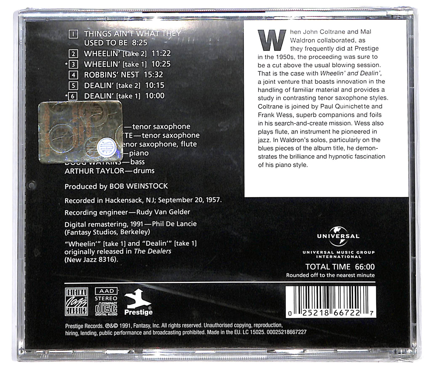 EBOND John Coltrane / Frank Wess - Wheelin' & Dealin' CD CD130635