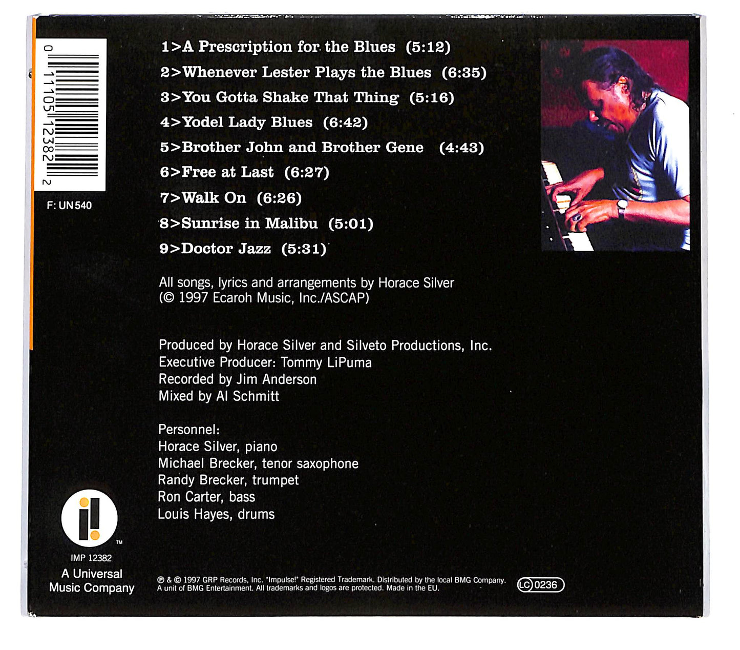 EBOND Horace Silver - A Prescription For The Blues CD CD130640