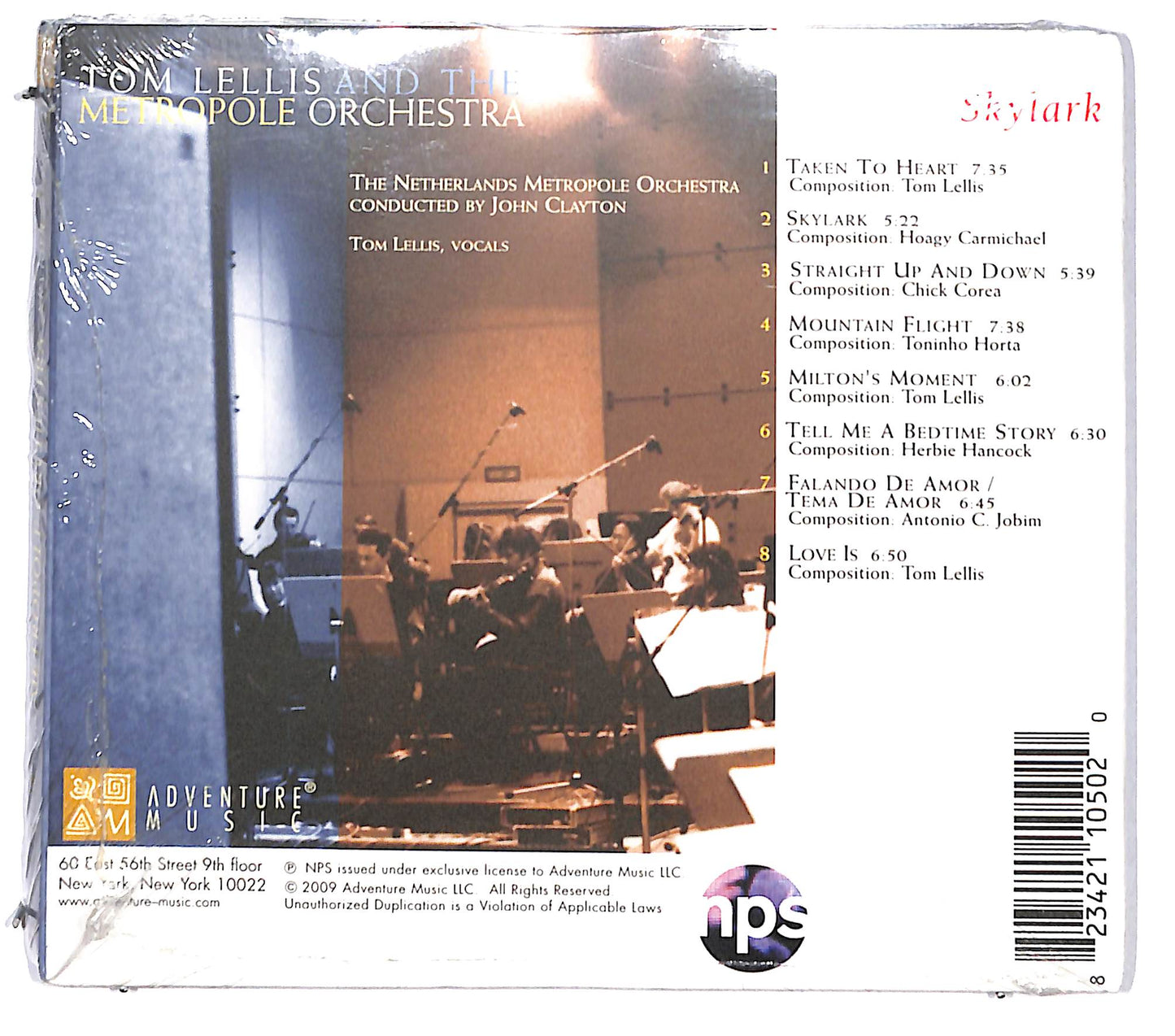 EBOND Tom Lellis And The Metropole Orchestra - Skylark DIGIPACK CD CD130702