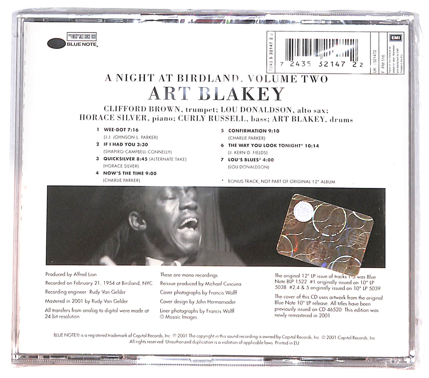 EBOND Art Blakey Quintet - A Night At Birdland, Volume Two CD CD130738