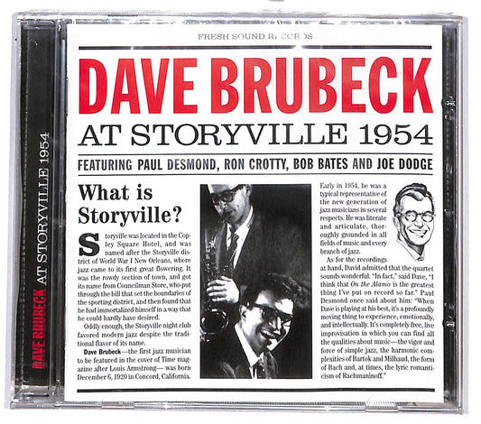 EBOND The Dave Brubeck Quartet - Dave Brubeck At Storyville: 1954 CD CD130803