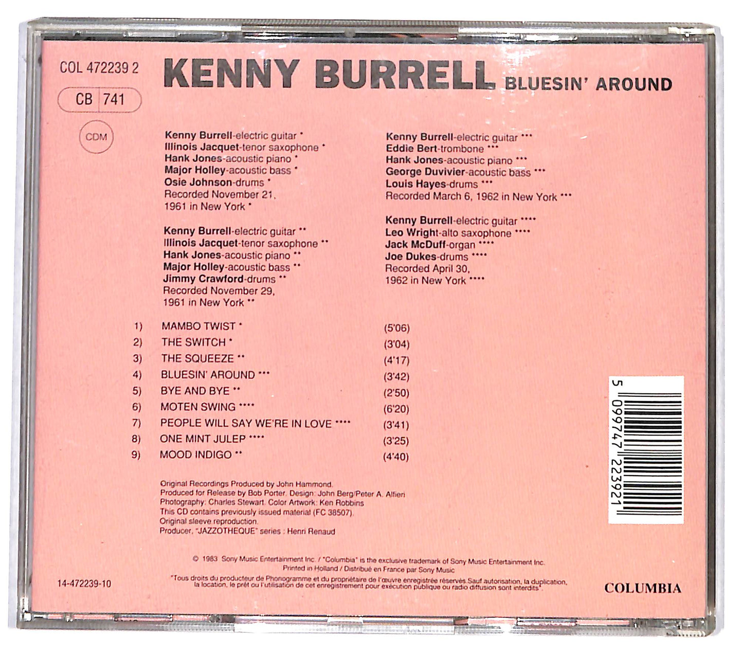 EBOND Kenny Burrell - Bluesin' Around CD CD130821