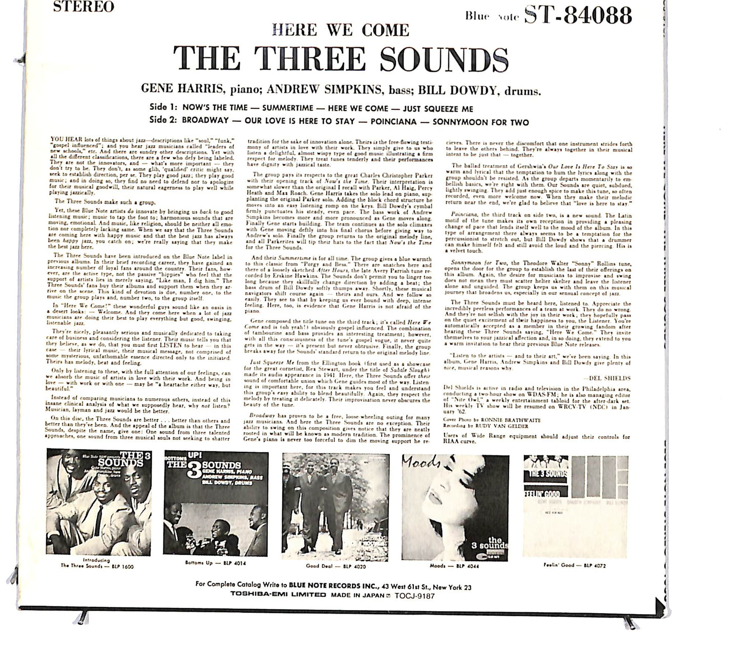 EBOND The 3 Sounds - Here We Come DIGIPACK CD CD130831