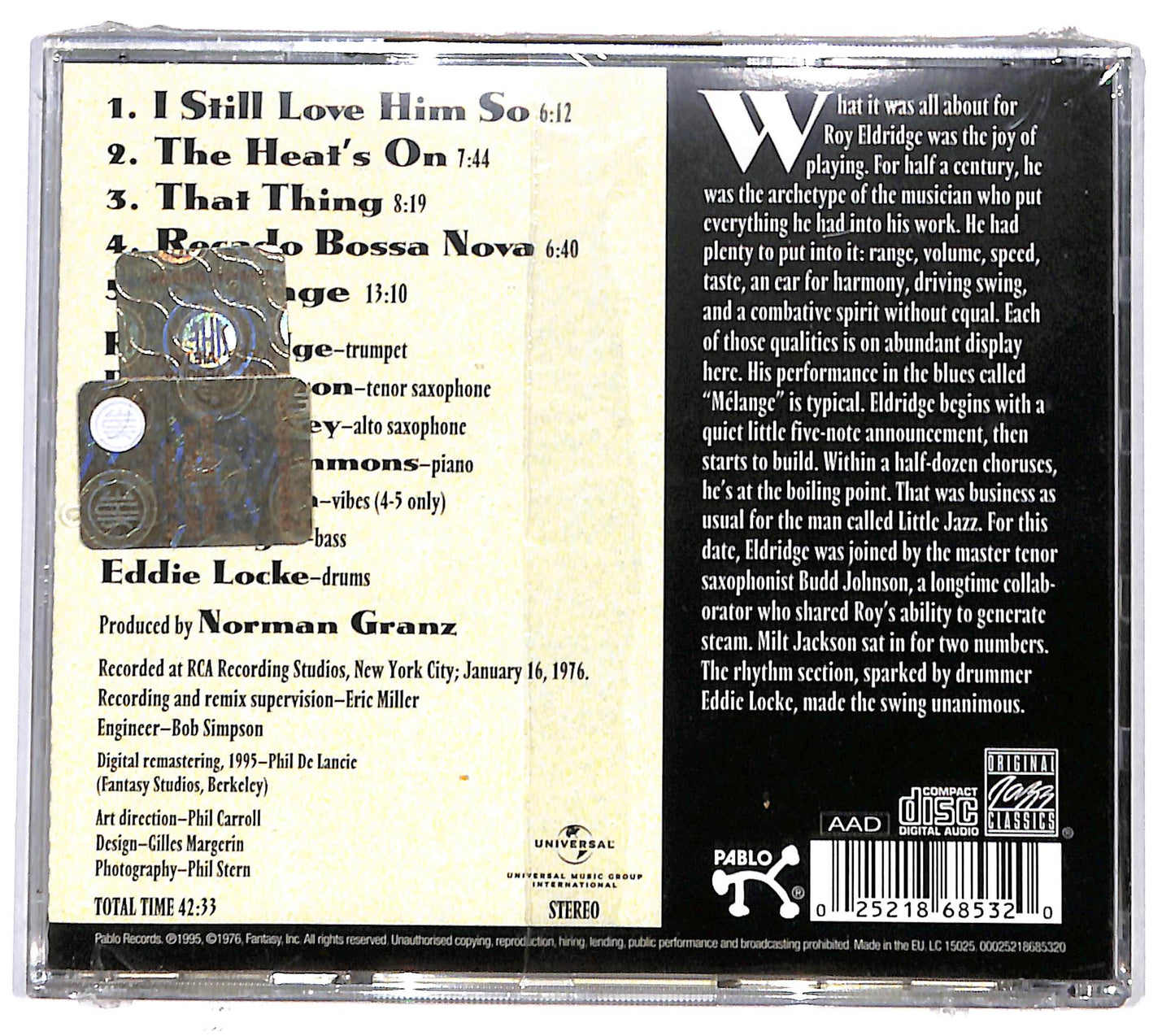 EBOND Roy Eldridge - What It's All About CD CD130934