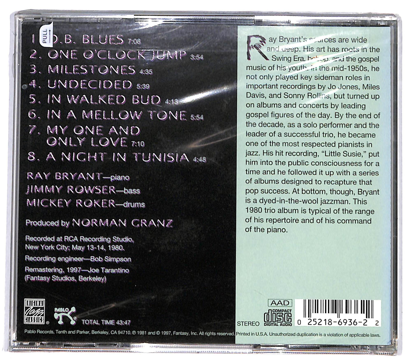 EBOND Ray Bryant Trio - Potpourri CD CD130945