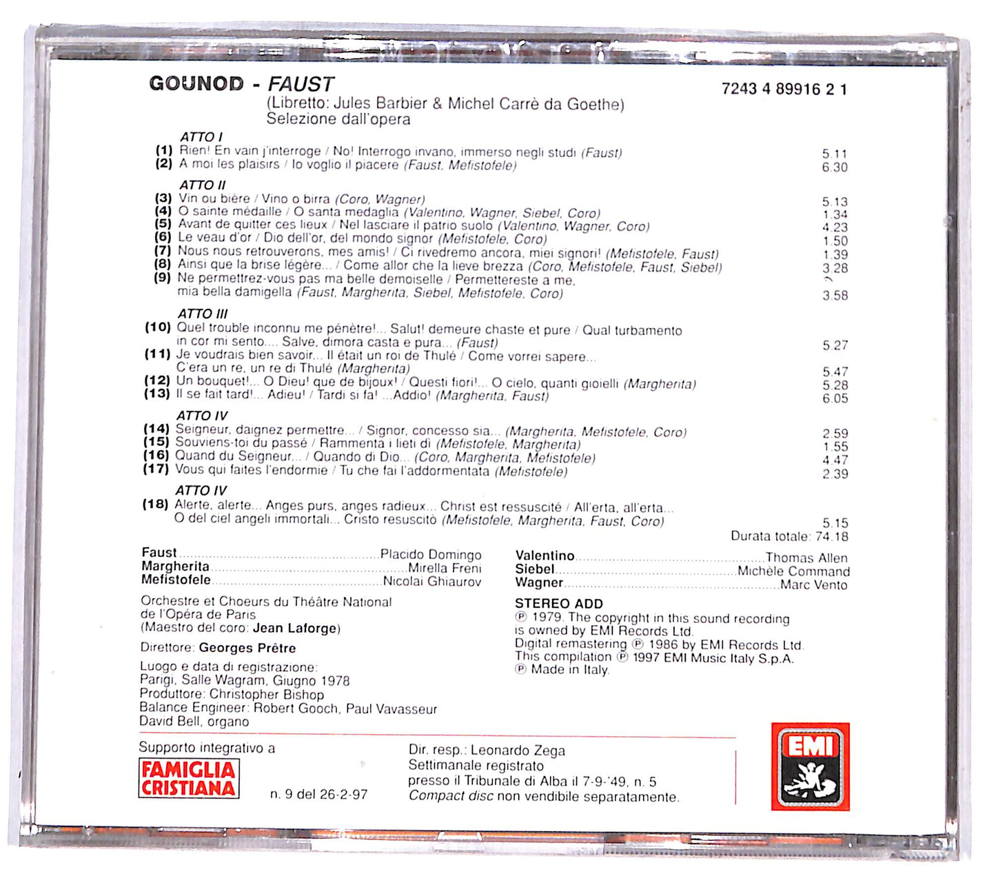 EBOND Charles Gounod - Faust (Le Pagine Piu Belle) EDITORIALE CD CD131226