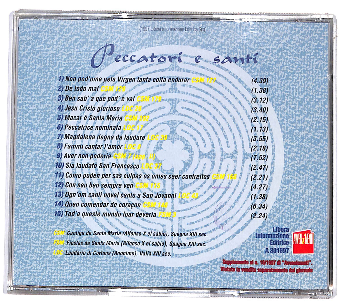 EBOND Chominciamento Di Gioia - Peccatori e Santi CD CD131233