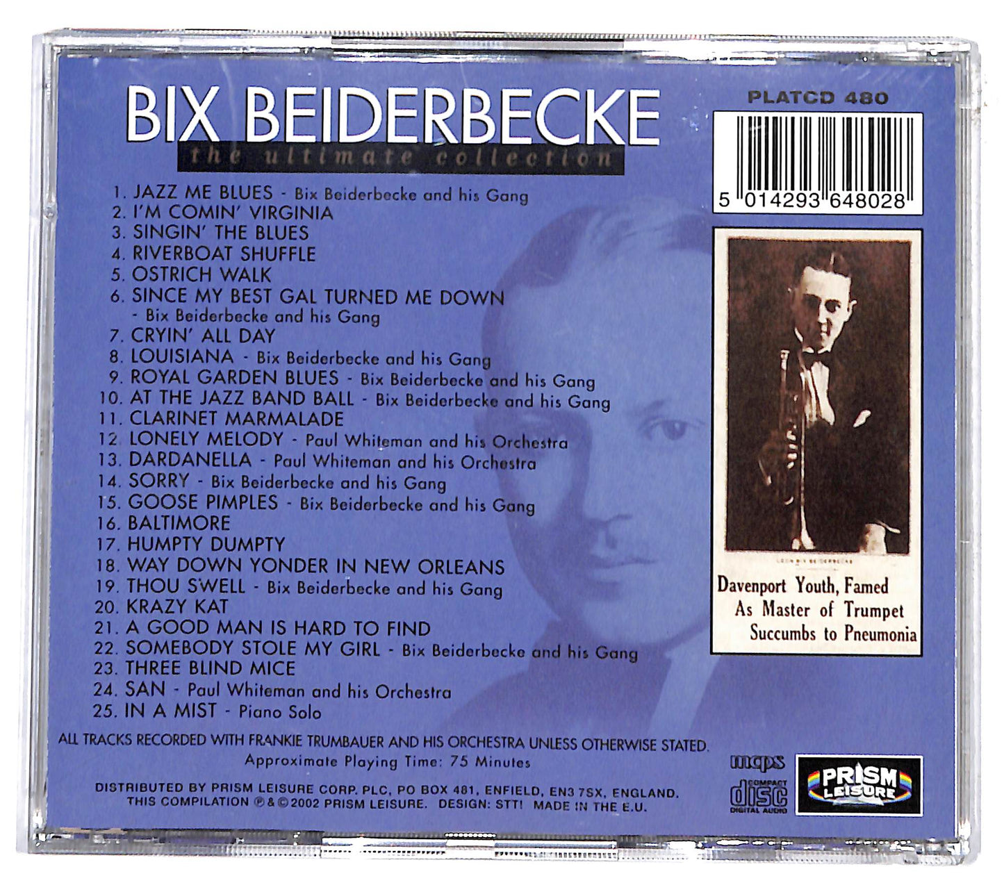 EBOND Bix Beiderbecke - The Ultimate Collection CD CD131243