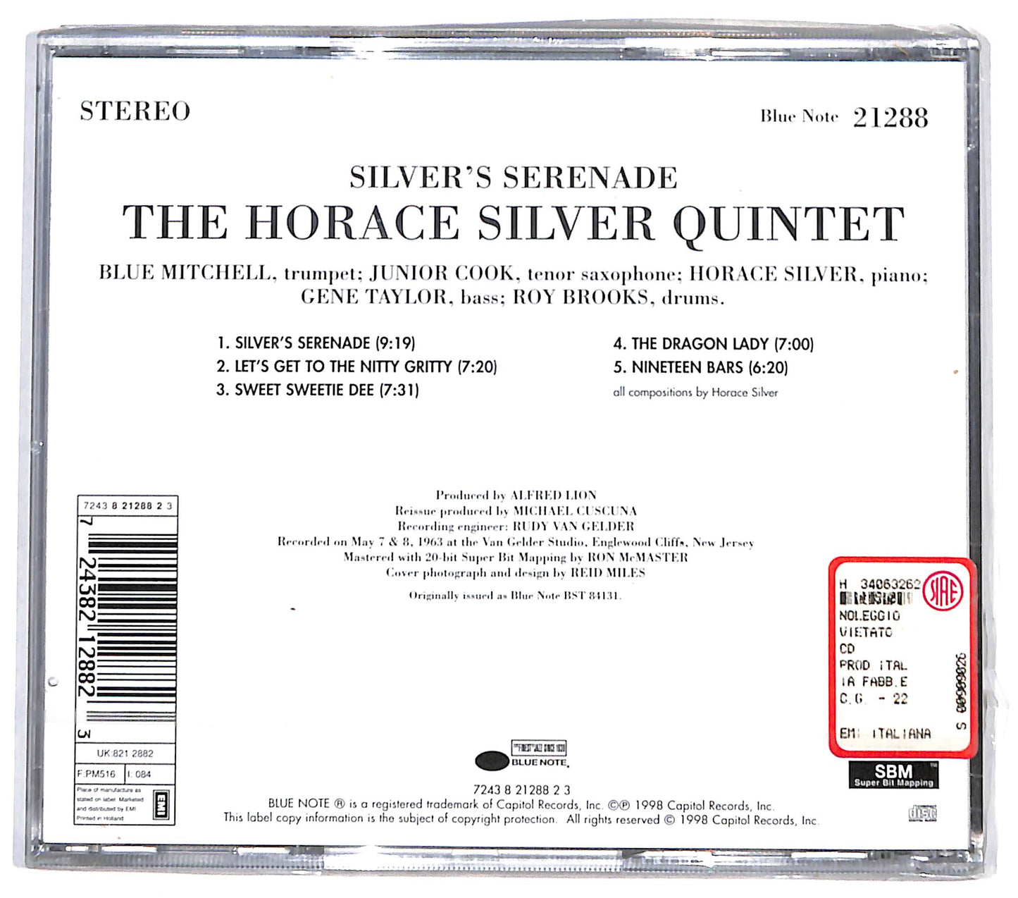 EBOND The Horace Silver Quintet - Silver's Serenade CD CD131402