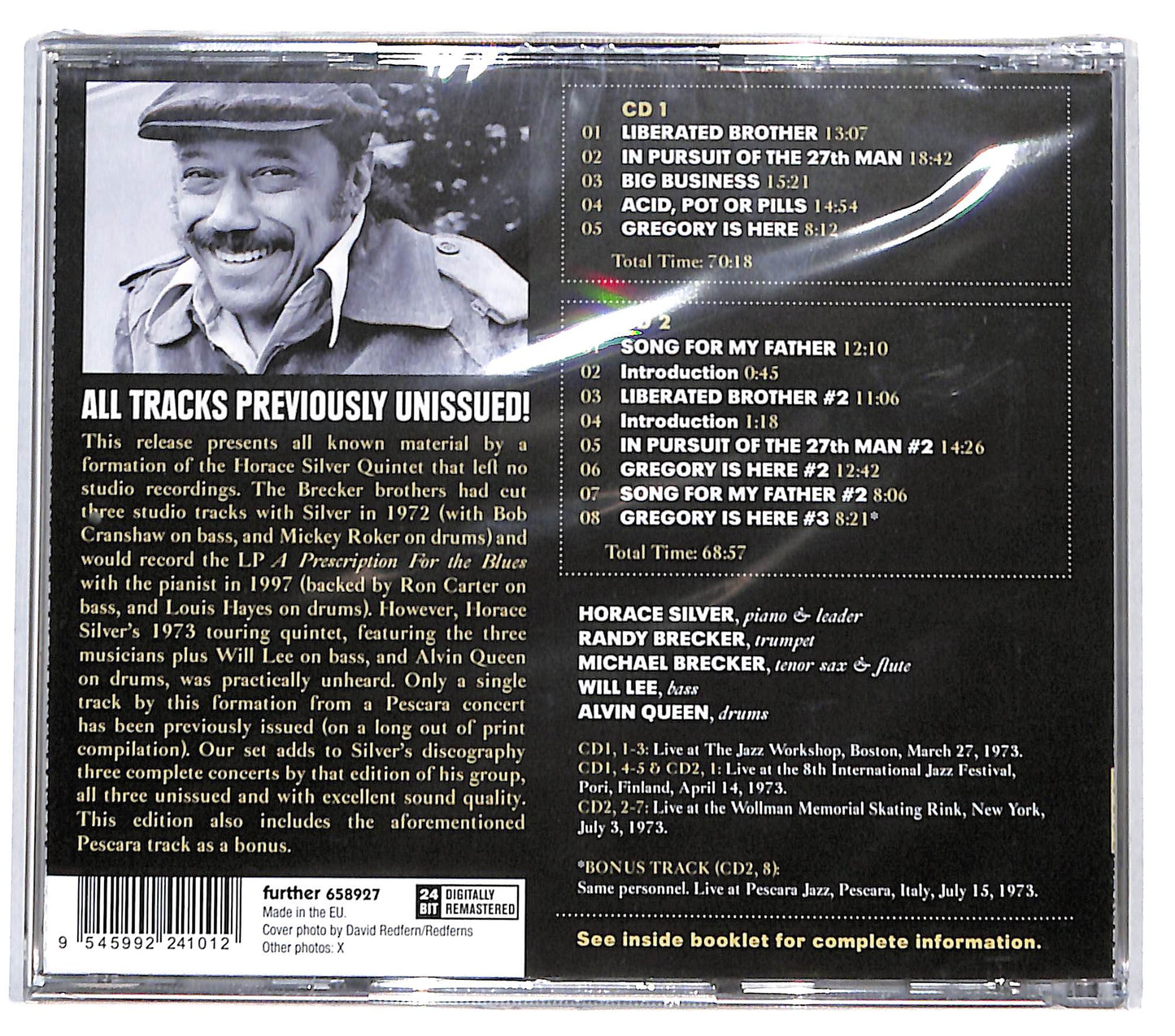 EBOND Horace Silver Quintet - the 1973 concerts CD CD131410