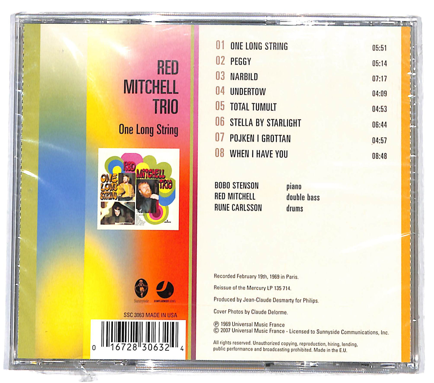 EBOND Red Mitchell Trio - One Long String CD CD131438
