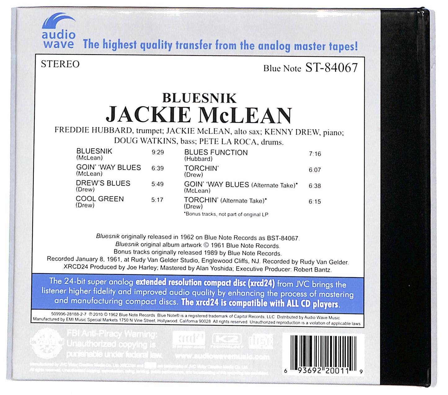 EBOND Jackie McLean - Bluesnik CD CD131443