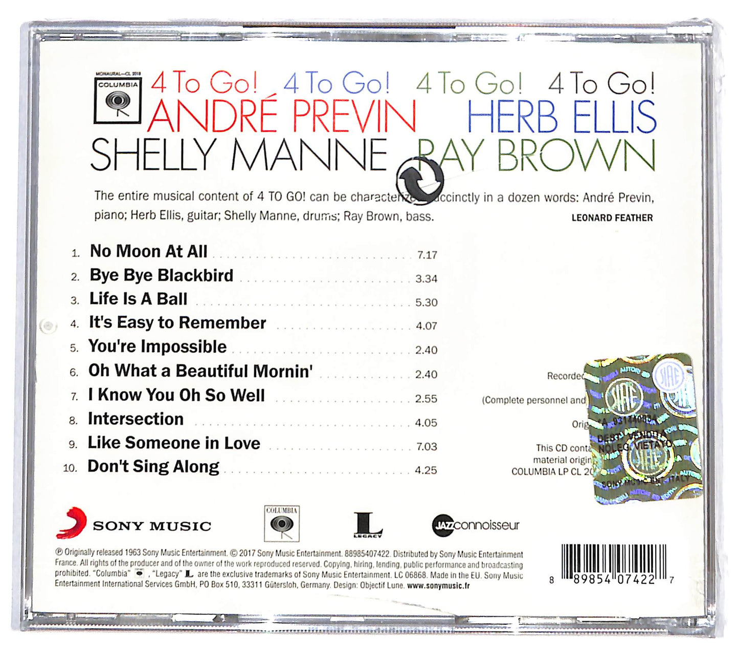 EBOND Andre Previn - 4 To Go! CD CD131445