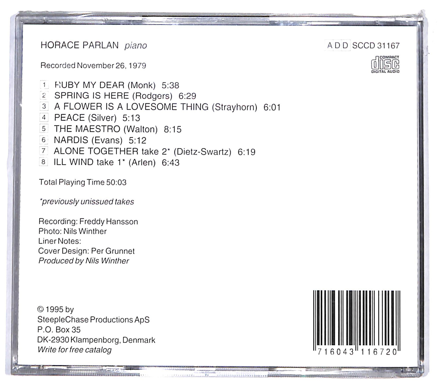 EBOND Horace Parlan - The Maestro CD CD131508