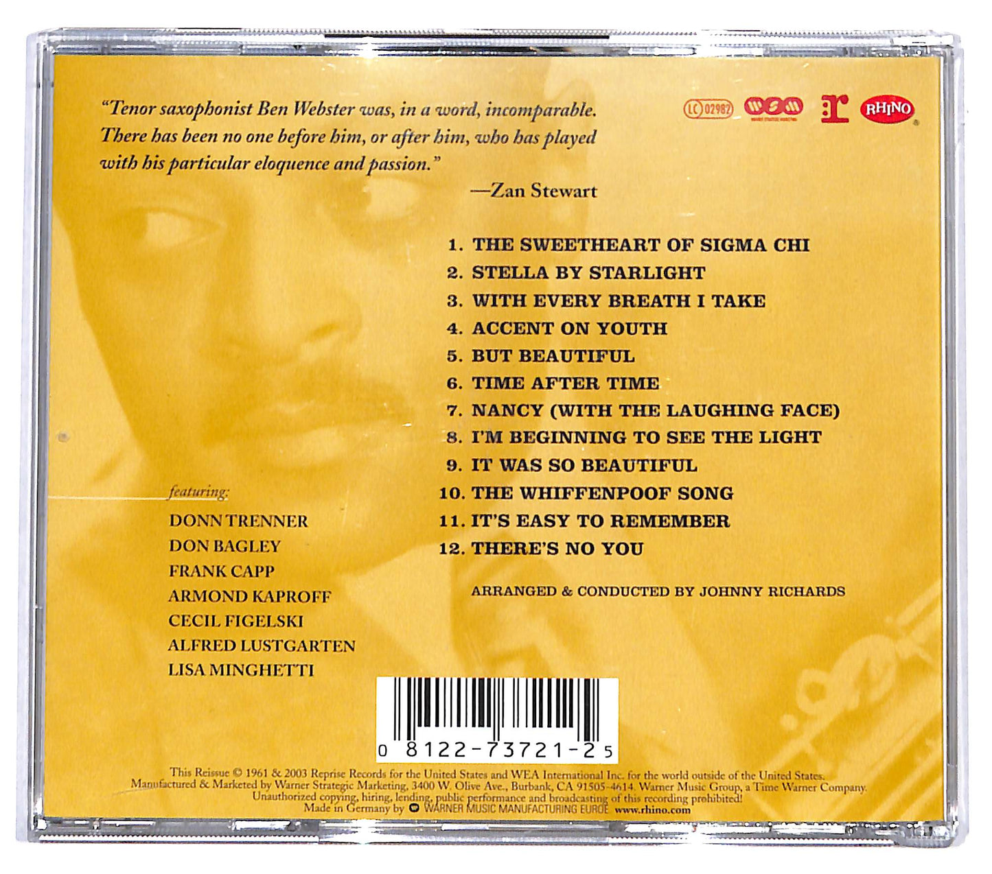 EBOND Ben Webster - The Warm Moods CD CD131531