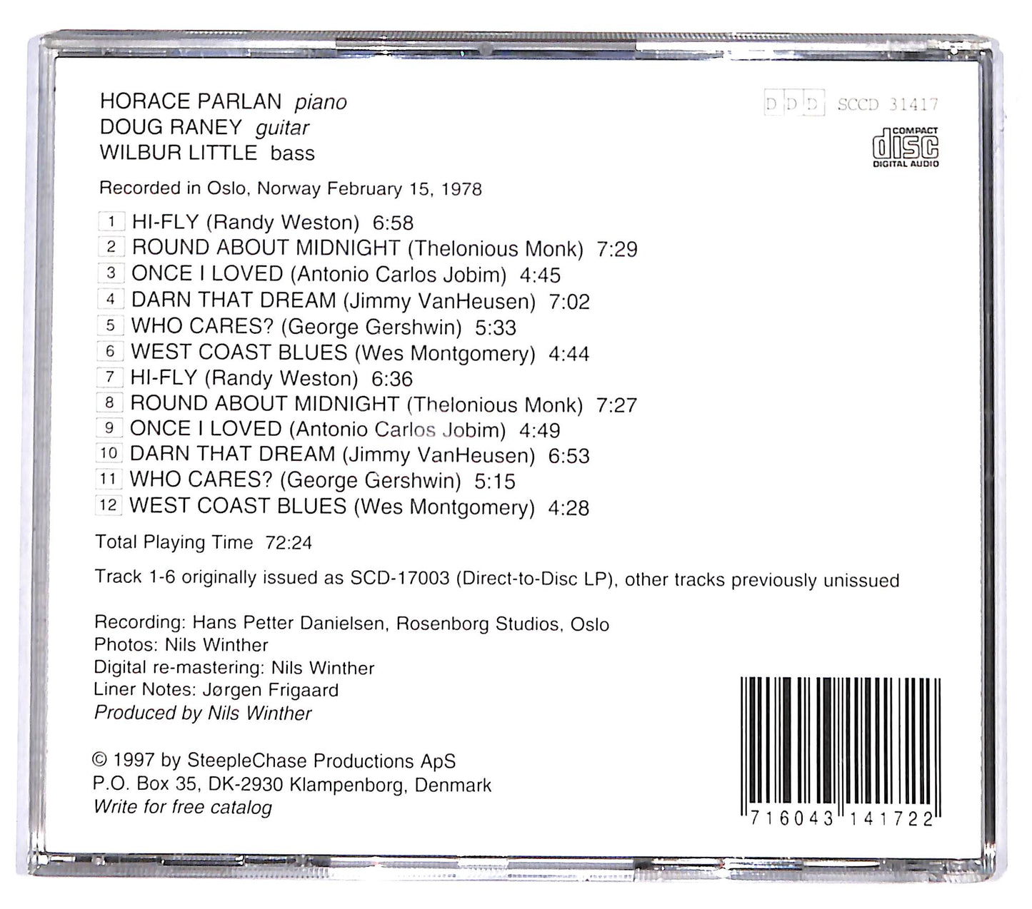 EBOND Horace Parlan Trio - Hi-Fly CD CD131534