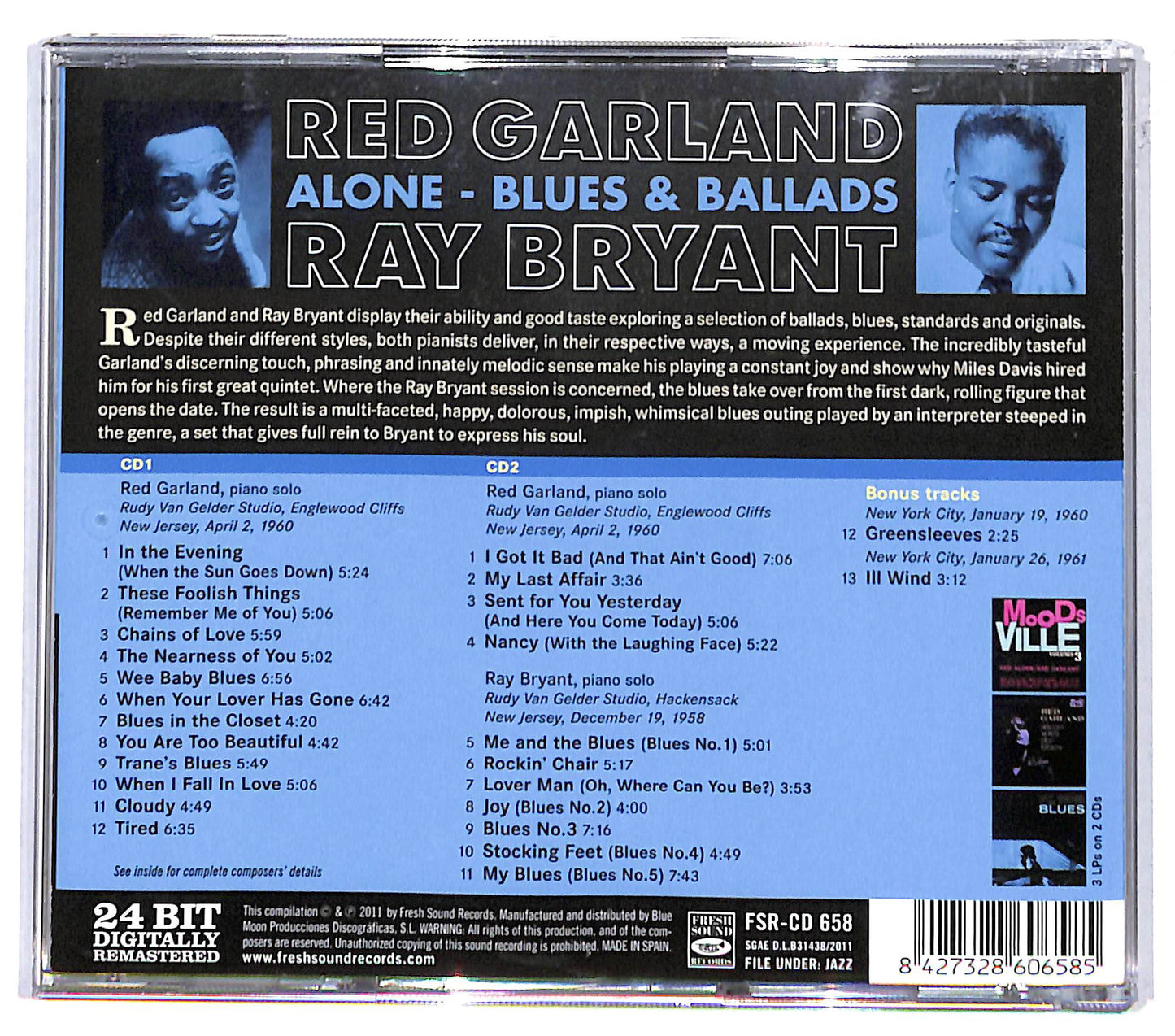 EBOND Red Garland Ray Bryant - Alone - Blues & Ballads CD CD131536