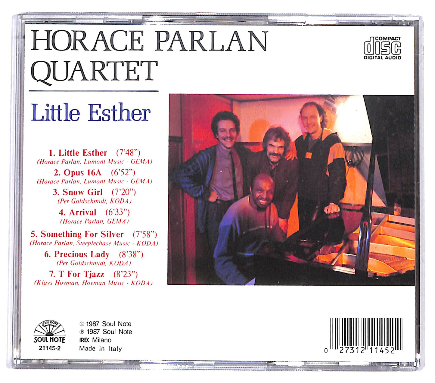 EBOND Horace Parlan Quartet - Little Esther CD CD131544